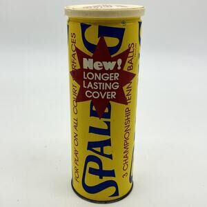 Vtg Spalding Tennis Balls Un-Opened Can RARE Longer Lasting Cover Sporting Goods
